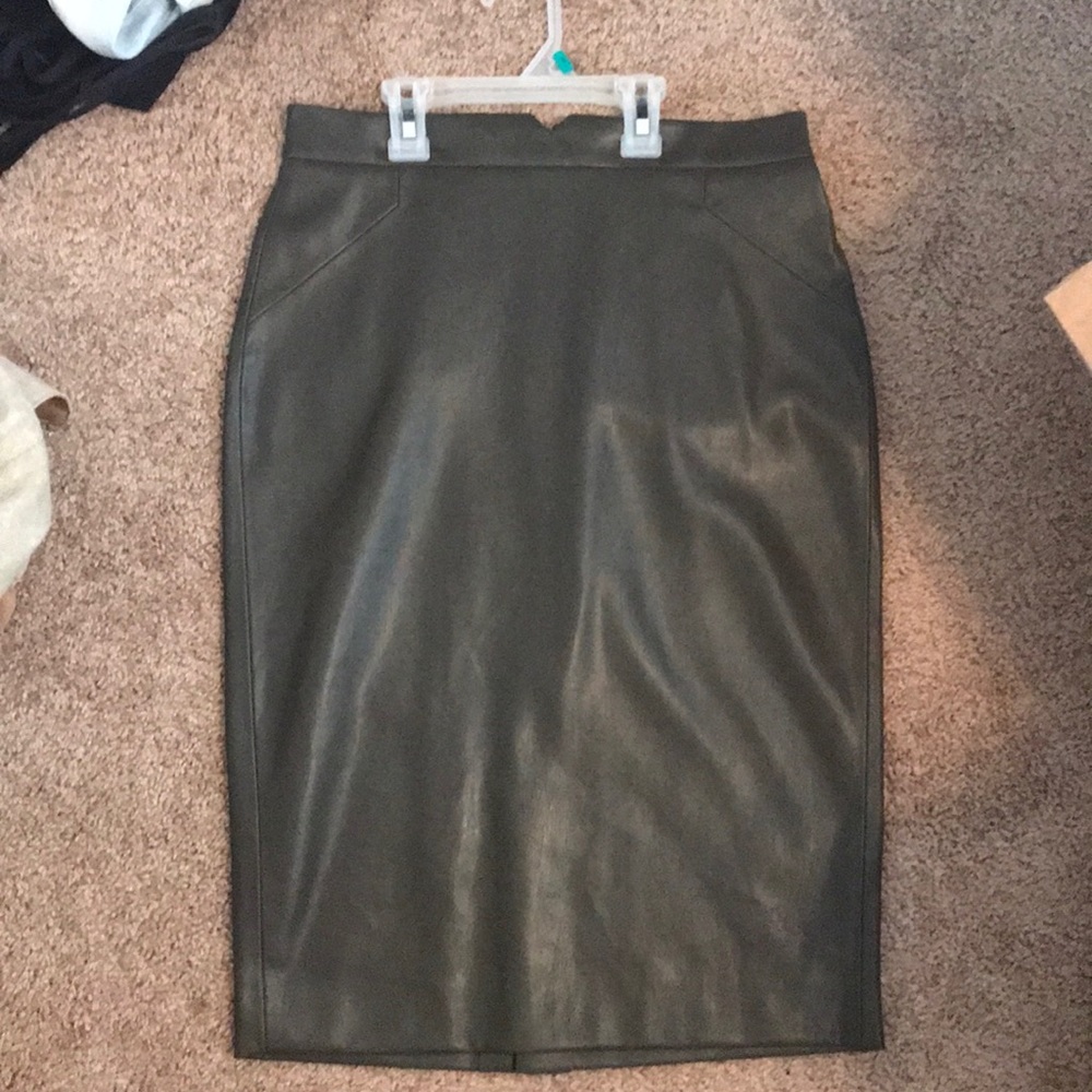Leather Pencil Skirt